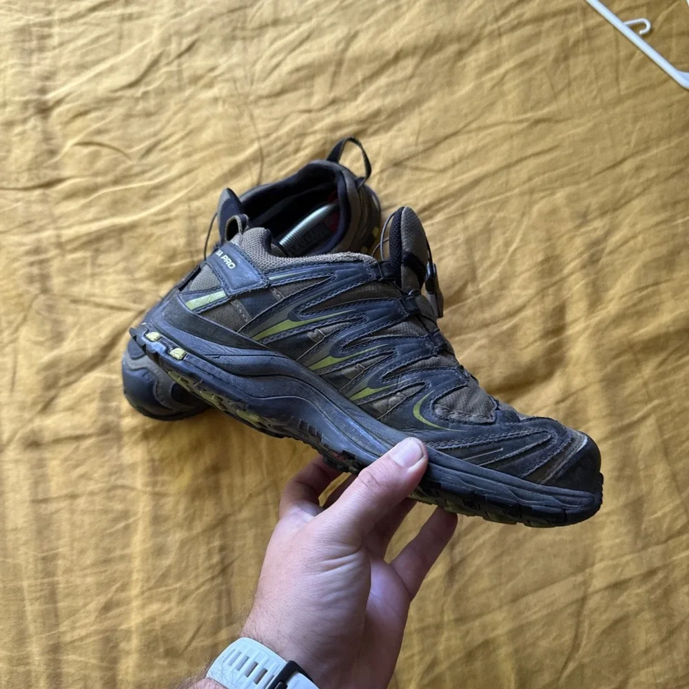 Salomon‎ XA Pro 3D Chassis Men Size 7 Green Well Loved But Solid